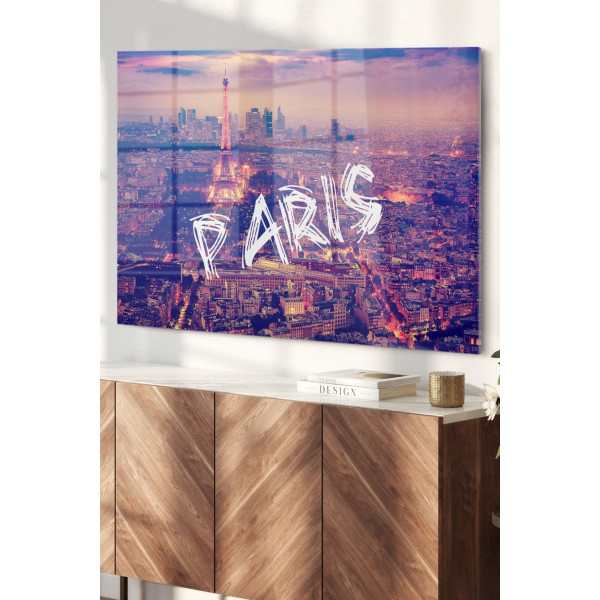 Eyfel Kulesi Paris| Şehir Temalı Cam Tablo