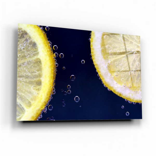 Limon Dilimleri Cam Tablo Limon Dilimleri Cam Tablo