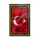 Türk Bayrağı Cam Tablo