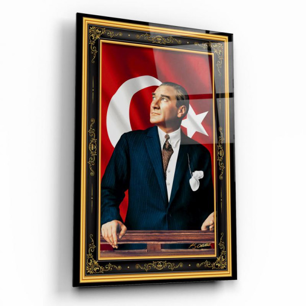 Atatürk Cam Tablo Atatürk Cam Tablo