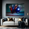 Neon Kartlar Cam Tablo
