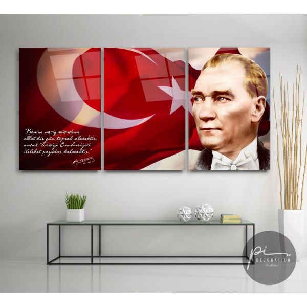 Atatürk Triple Cam Tablo Atatürk Triple Cam Tablo