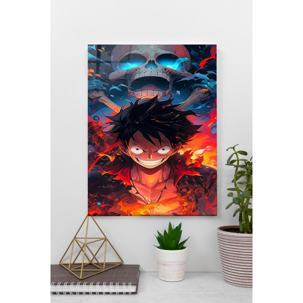 One Piece Luffy and Pirate flag One Piece Luffy and Pirate flag
