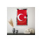 Gümüş Aynalı Pleksi Çerçeveli Krımızı Arka Planlı Ay Yıldız Bayrak Mdf Tablo