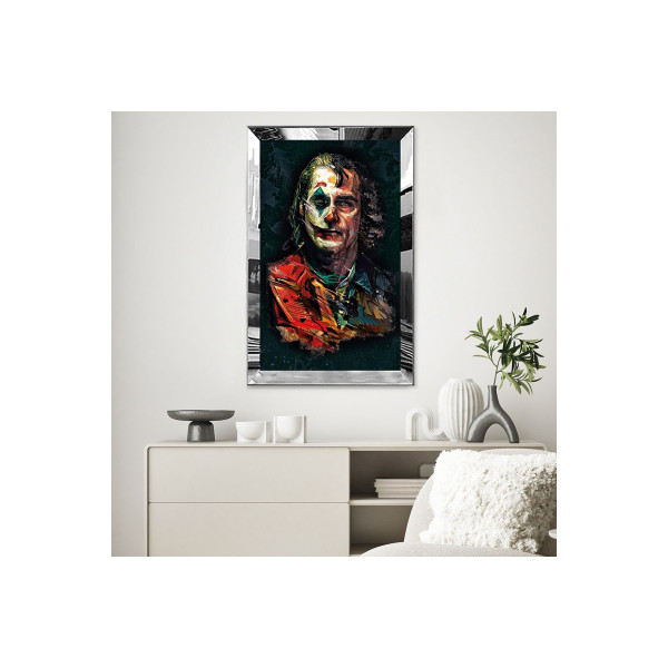 Gümüş Aynalı Pleksi Çerçeveli Joker Mdf Tablo