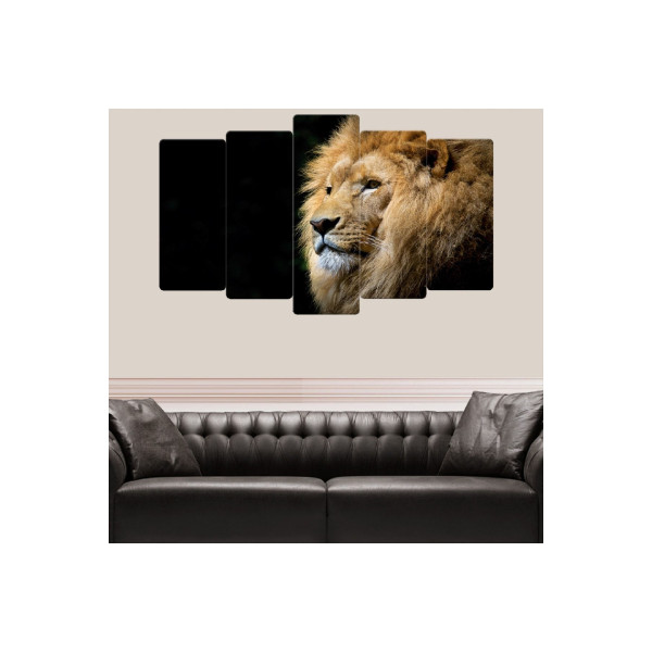 Zevahir 5 Parça Mdf Aslan Tablosu