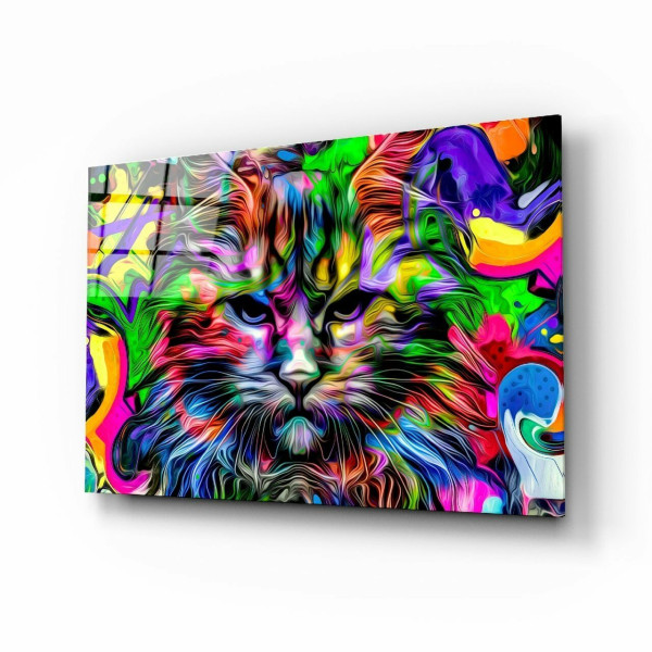 Kedi Kuşağı Cam Tablo Kedi Kuşağı Cam Tablo