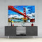 Golden Gate Bridge Köprüsü Cam Tablo