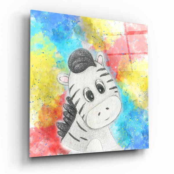 Sevimli Zebra Cam Tablo Sevimli Zebra Cam Tablo