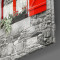 Kırmızı Pencere Cam Tablo