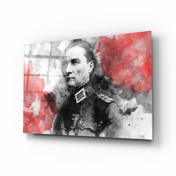 Baş Kumandan Atatürk Cam Tablo Baş Kumandan Atatürk Cam Tablo