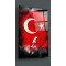 Atatürk Silüeti ve Türk Bayrağı Cam Tablo