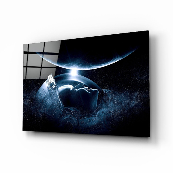 Astronotun Görüşü Cam Tablo Astronotun Görüşü Cam Tablo