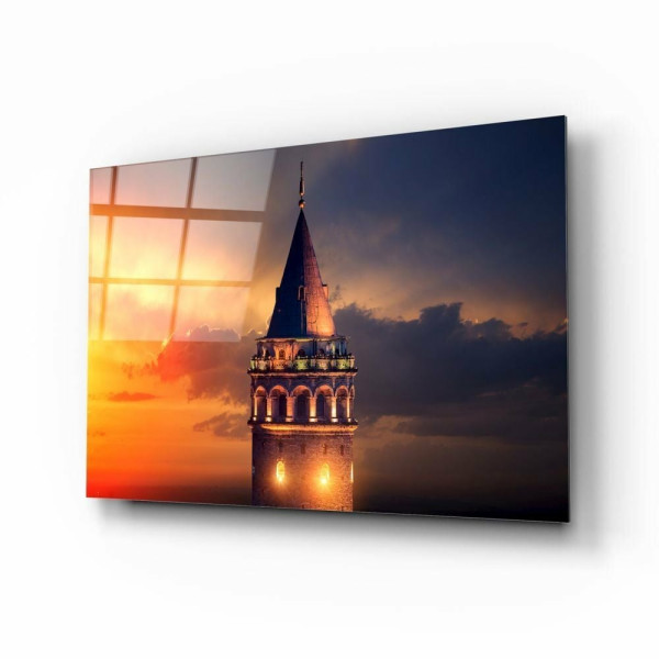 Galata Kulesi Cam Tablo Galata Kulesi Cam Tablo
