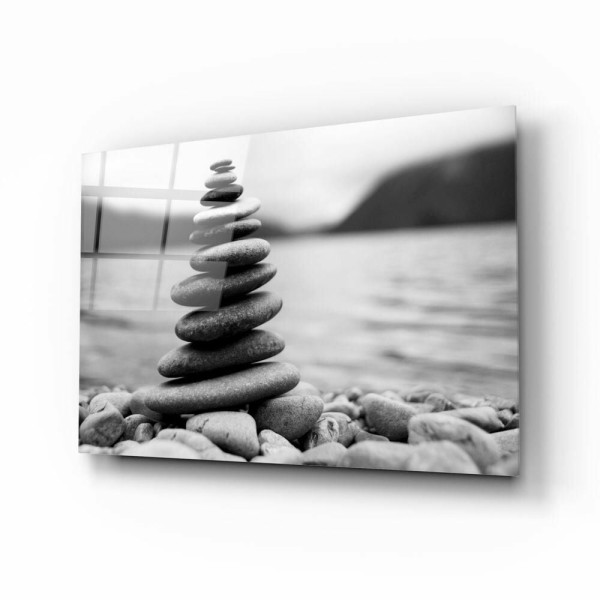 Çakıl taşları Cam Tablo Çakıl taşları Cam Tablo