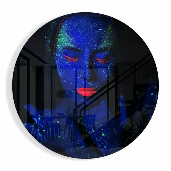 Neon Kadın Cam Tablo Neon Kadın Cam Tablo