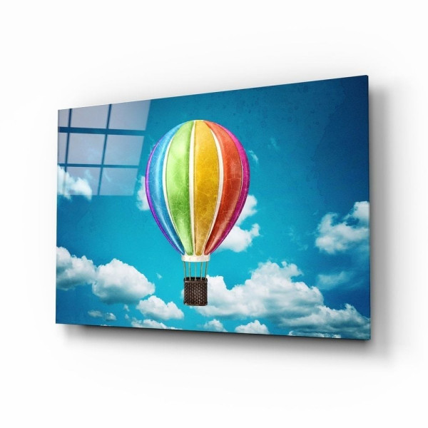 Uçan Balon Cam Tablo Uçan Balon Cam Tablo