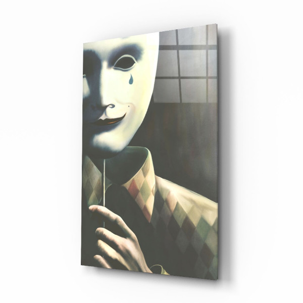 Maske ve Üzgünlük Cam Tablo Maske ve Üzgünlük Cam Tablo
