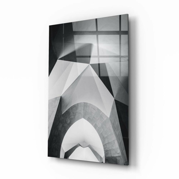 Mimari Geometrik Şekiller Cam Tablo Mimari Geometrik Şekiller Cam Tablo