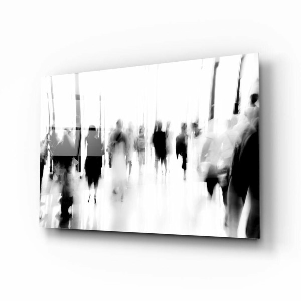 Kalabalıklar İçinde Cam Tablo Kalabalıklar İçinde Cam Tablo