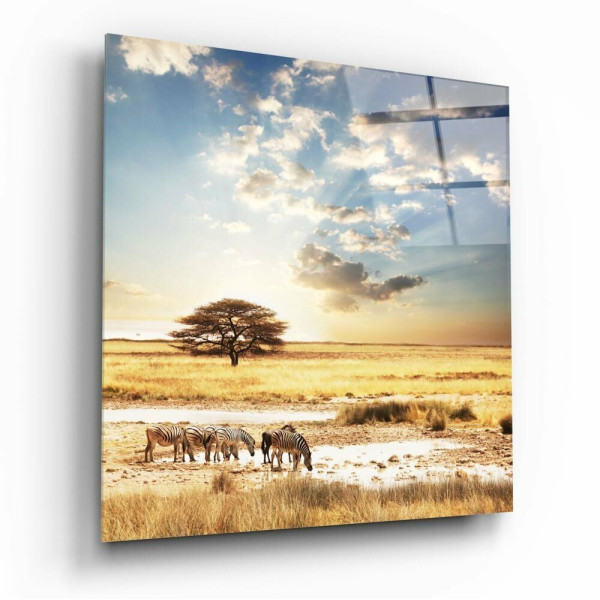 Afrika (Geniş Çayır) Cam Tablo No:1103 Afrika (Geniş Çayır) Cam Tablo No:1103
