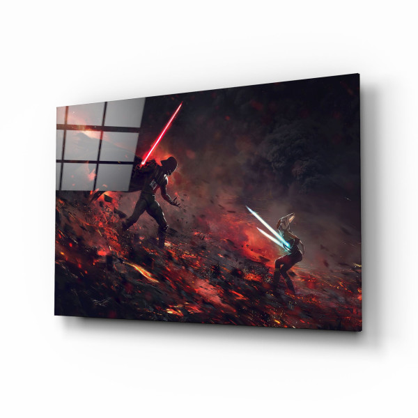 Darth Vader Vs Ahsoka Tano Cam Tablo Darth Vader Vs Ahsoka Tano Cam Tablo