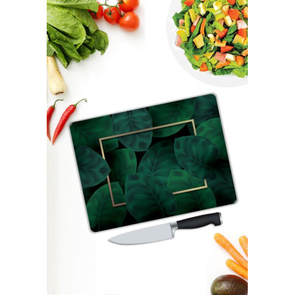 Yaprak Desenli Cam Kesme Tablası Yaprak Desenli Cam Kesme Tablası