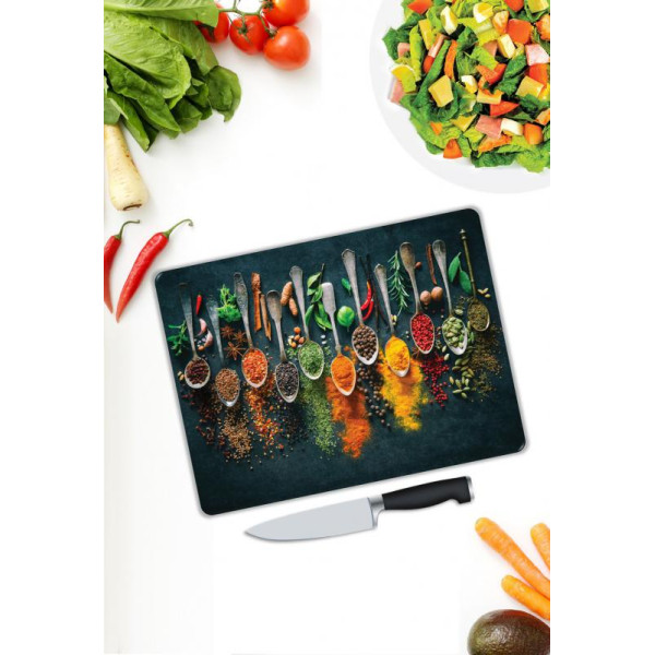 Renkli Desen Cam Kesme Tablası Renkli Desen Cam Kesme Tablası