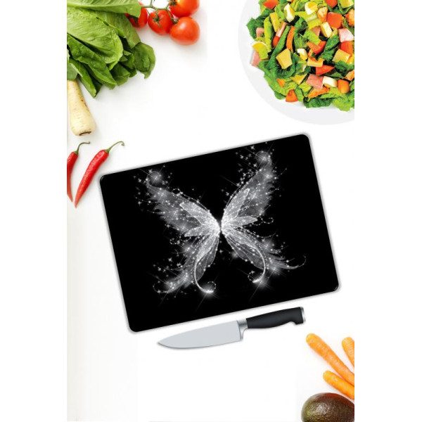 Minimal Desen Cam Kesme Tablası
