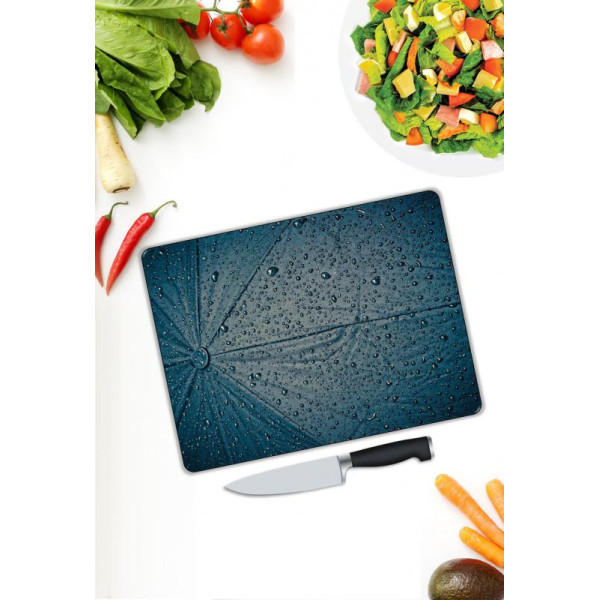 Minimal Desen Cam Kesme Tablası