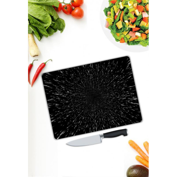 Minimal Desen Cam Kesme Tablası