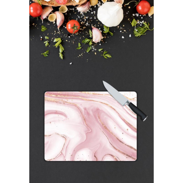 Mermer Desen Cam Kesme Tablası
