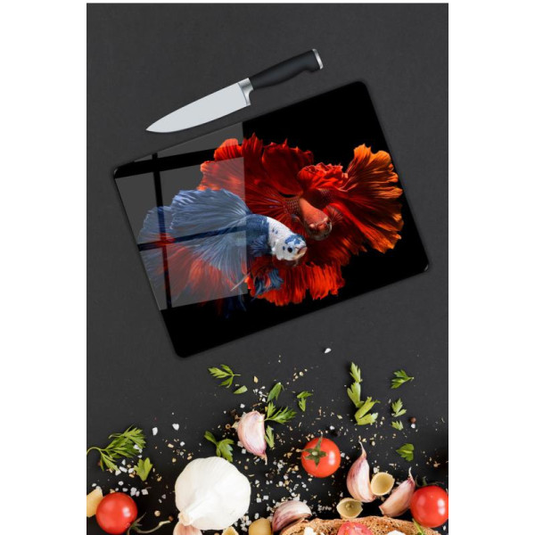Renkli Desen Cam Kesme Tablası Renkli Desen Cam Kesme Tablası
