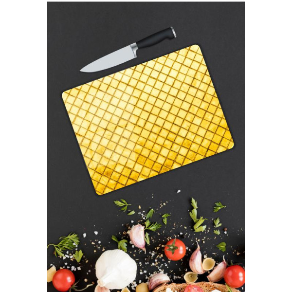 Minimal Desen Cam Kesme Tablası