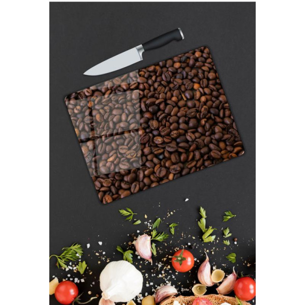 Kahve Desen Cam Kesme Tablası Kahve Desen Cam Kesme Tablası