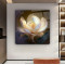 Lotus Çiçek Cam Tablo