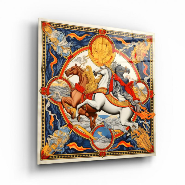 Hermes Atları Cam Tablo Hermes Atları Cam Tablo