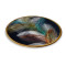 Gold Desenler Yuvarlak Cam Tablo
