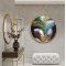 Gold Desenler Yuvarlak Cam Tablo