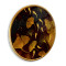 Gold Tema Yuvarlak Cam Tablo