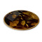 Gold Tema Yuvarlak Cam Tablo