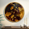 Gold Tema Yuvarlak Cam Tablo