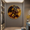 Gold Tema Yuvarlak Cam Tablo