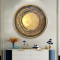 Gold Desen Yuvarlak Cam Tablo