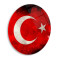 Bayrak Yuvarlak Cam Tablo