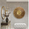 Gold Desen Yuvarlak Cam Tablo