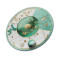 Soyut Desen Yuvarlak Cam Tablo