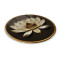 Lotus Çiçeği Yuvarlak Cam Tablo