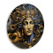 Medusa Yuvarlak Cam Tablo