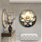 Lotus Çiçeği Yuvarlak Cam Tablo